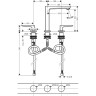 Смеситель для раковины Hansgrohe Metropol 32515670 черный матовый