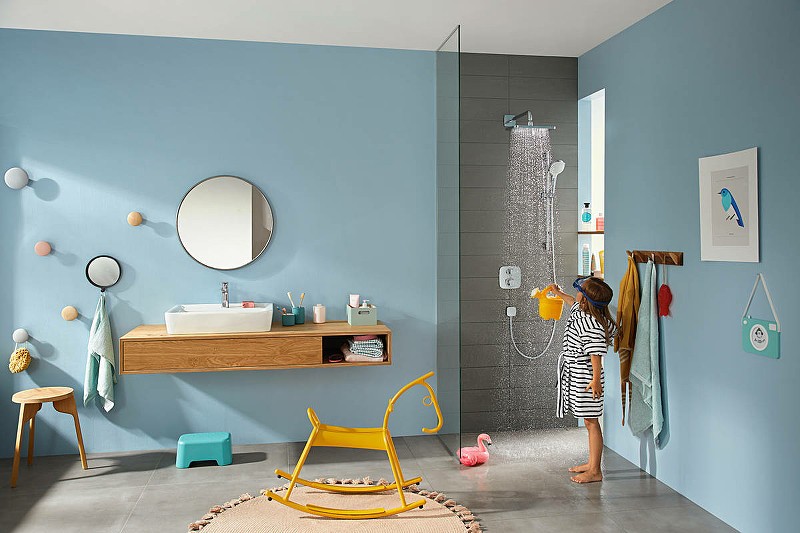 Смеситель для душа Hansgrohe Ecostat E 15708000 с термостатом Хром