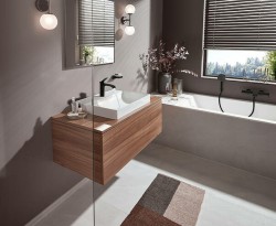 Смеситель для раковины Hansgrohe Vivenis 75020670 черный матовый