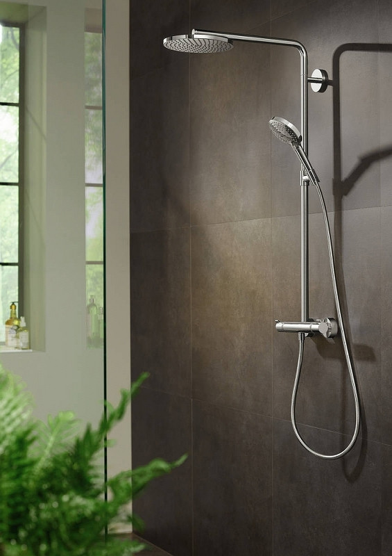 Душевая система Hansgrohe Raindance Select S 27633700 Белая матовая