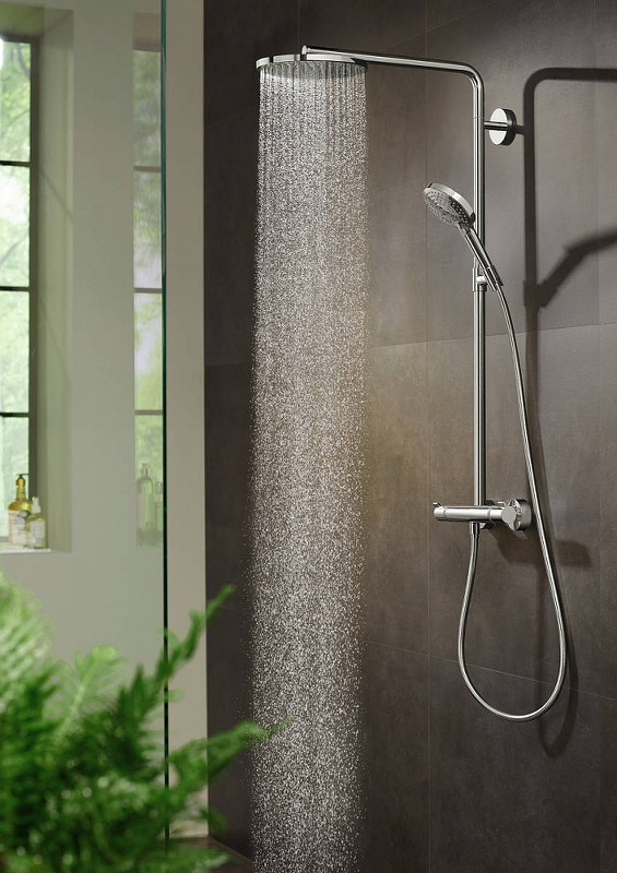 Душевая система Hansgrohe Raindance Select S 27633700 Белая матовая