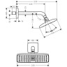 Верхний душ Hansgrohe Raindance Е 25 27370000 Хром