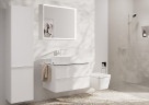 Смеситель для раковины Hansgrohe Tecturis E 73070700 белый матовый