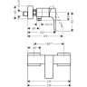Смеситель для душа Hansgrohe Metropol 32560990 Полированное золото