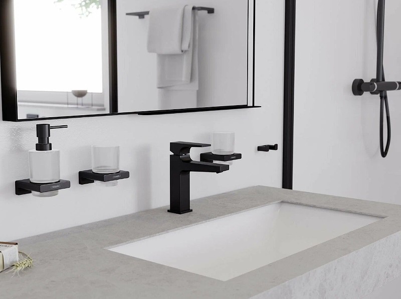 Смеситель для раковины Hansgrohe Metropol 32507670 черный матовый