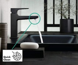 Смеситель для раковины Hansgrohe Metropol 32507670 черный матовый