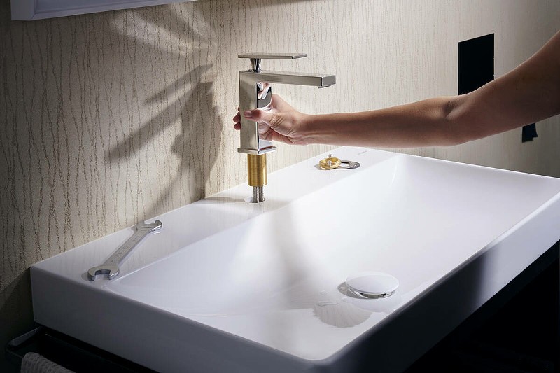 Смеситель для раковины Hansgrohe Tecturis E 73010000 Хром