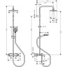 Душевая система Hansgrohe Vernis Shape Showerpipe 26284000 с термостатом Хром