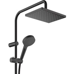 Душевая система Hansgrohe Vernis Shape Showerpipe 26286670 с термостатом черный матовый