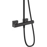Душевая система Hansgrohe Vernis Shape Showerpipe 26286670 с термостатом черный матовый