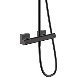 Душевая система Hansgrohe Vernis Shape Showerpipe 26286670 с термостатом черный матовый