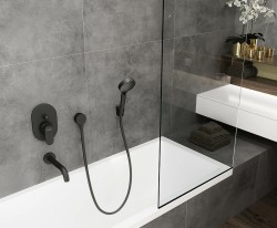 Держатель ручного душа Hansgrohe Porter S 28331670 черный матовый