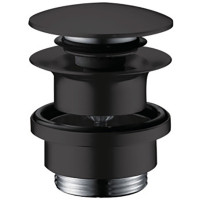 донный клапан Hansgrohe 50100670 click-clack черный матовый