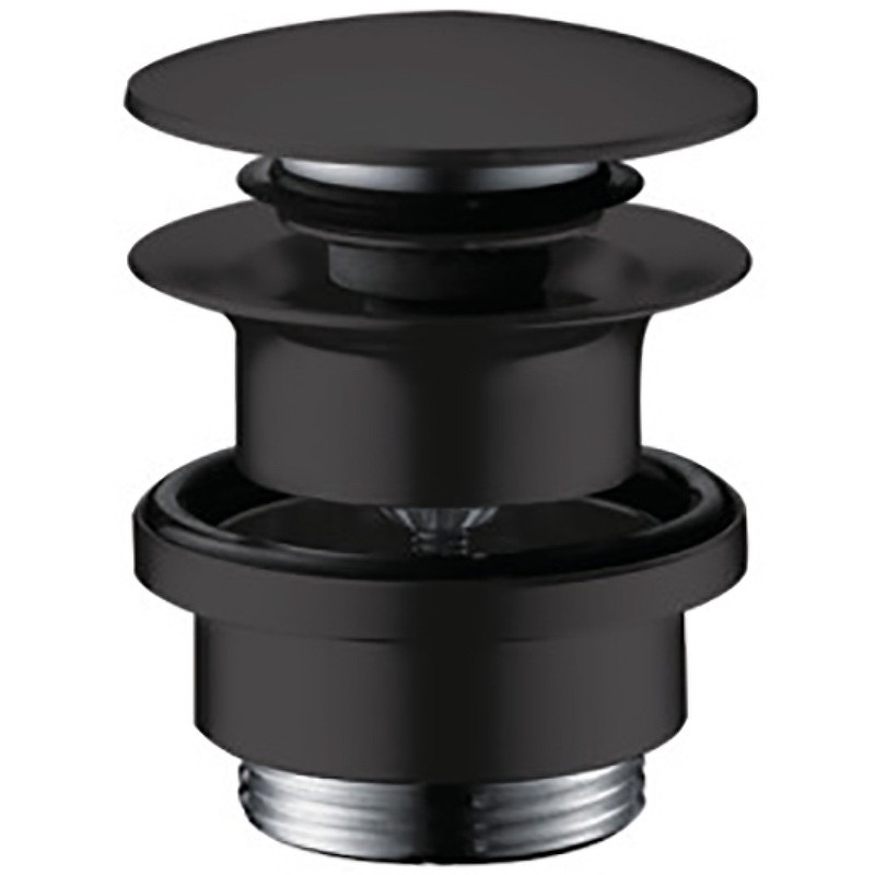 донный клапан Hansgrohe 50100670 click-clack черный матовый