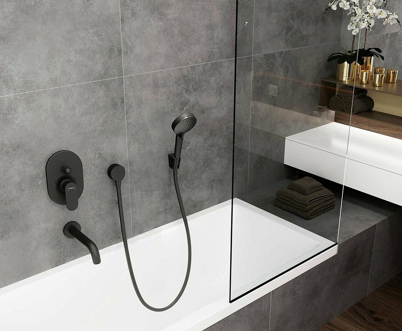 Смеситель для душа Hansgrohe Vernis Blend 71449670 черный матовый