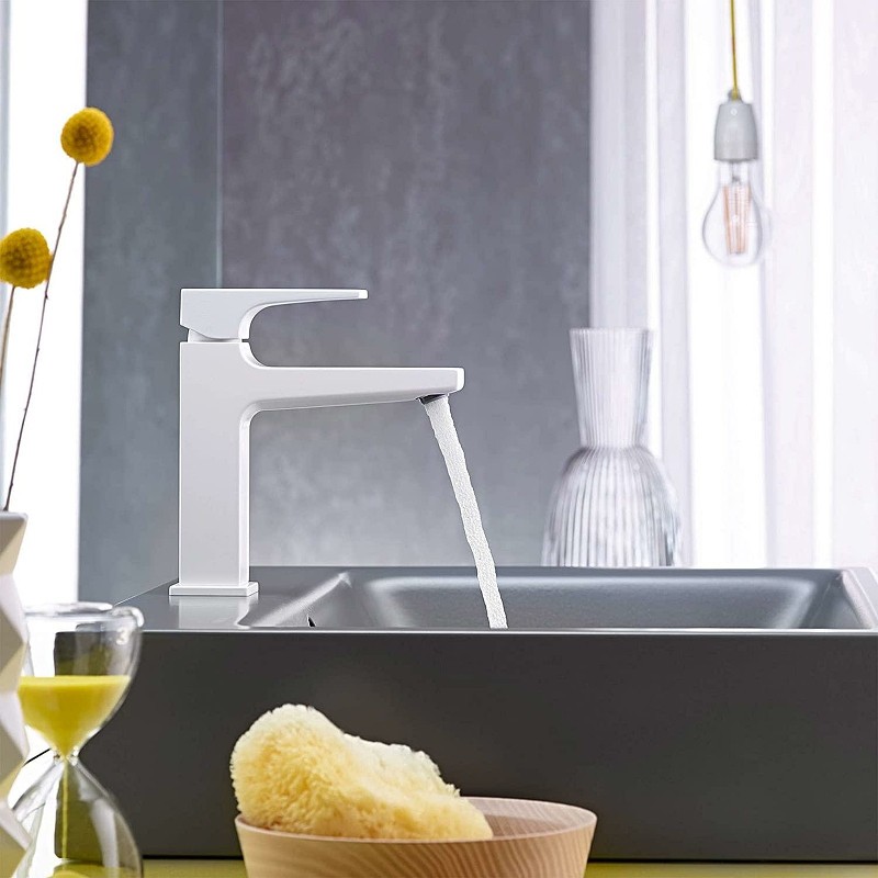 Смеситель для раковины Hansgrohe Metropol 32507700 белый матовый