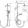 Душевая система Hansgrohe Vernis Shape Showerpipe 26282000