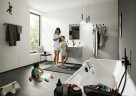 Полотенцедержатель Hansgrohe AddStoris 41743700 двойной белый матовый