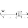 Держатель туалетной бумаги Hansgrohe Logis Universal 41726000 Хром