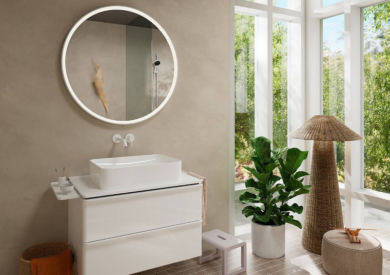 Смеситель для раковины Hansgrohe Tecturis S 73351700 белый матовый