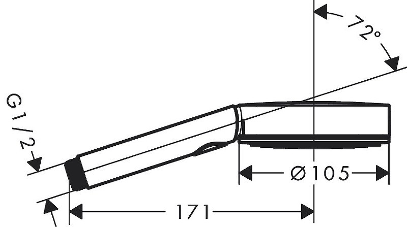 Ручной душ Hansgrohe Pulsify Select 24120000 Хром