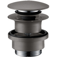 донный клапан Hansgrohe 50100340 click-clack Шлифованный черный хром
