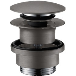 донный клапан Hansgrohe 50100340 click-clack Шлифованный черный хром
