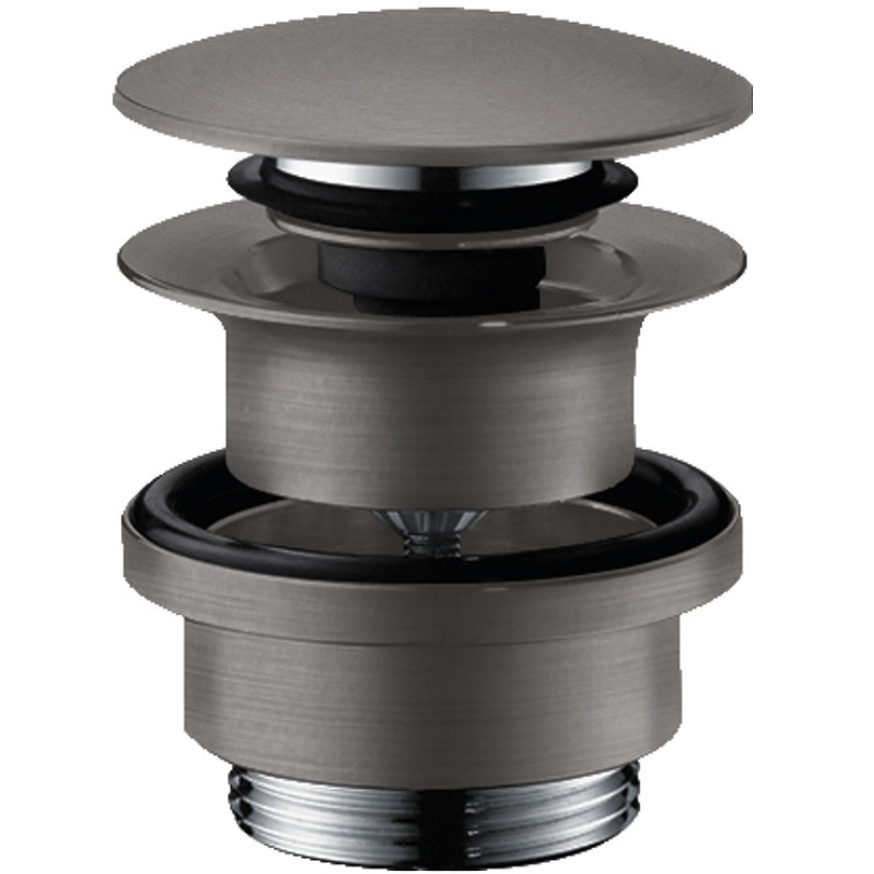 донный клапан Hansgrohe 50100340 click-clack Шлифованный черный хром
