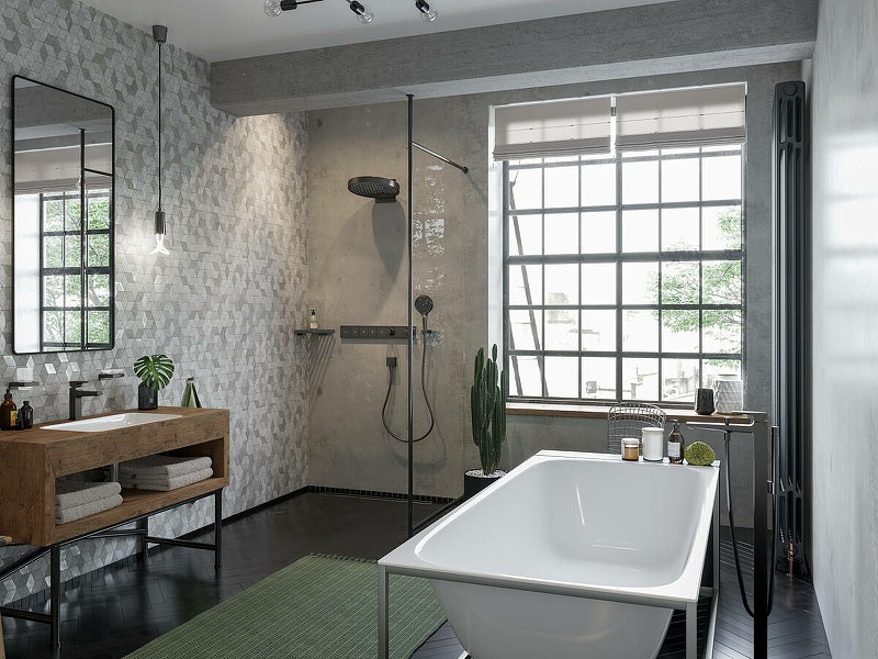 Мыльница Hansgrohe AddStoris 41746340 Шлифованный черный хром