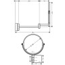 Косметическое зеркало Hansgrohe AddStoris 41791700 цвет Белый матовый