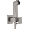Гигиенический душ Hansgrohe Bidette 29233340 Шлифованный черный хром