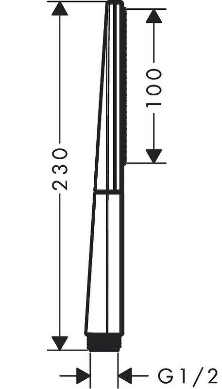 Ручной душ Hansgrohe Rainfinity 26866990 Золото Черный
