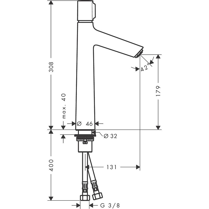 Смеситель для раковины Hansgrohe Talis Select S 72045000 Хром