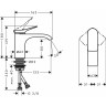 Смеситель для раковины Hansgrohe Vivenis 75012670 черный матовый