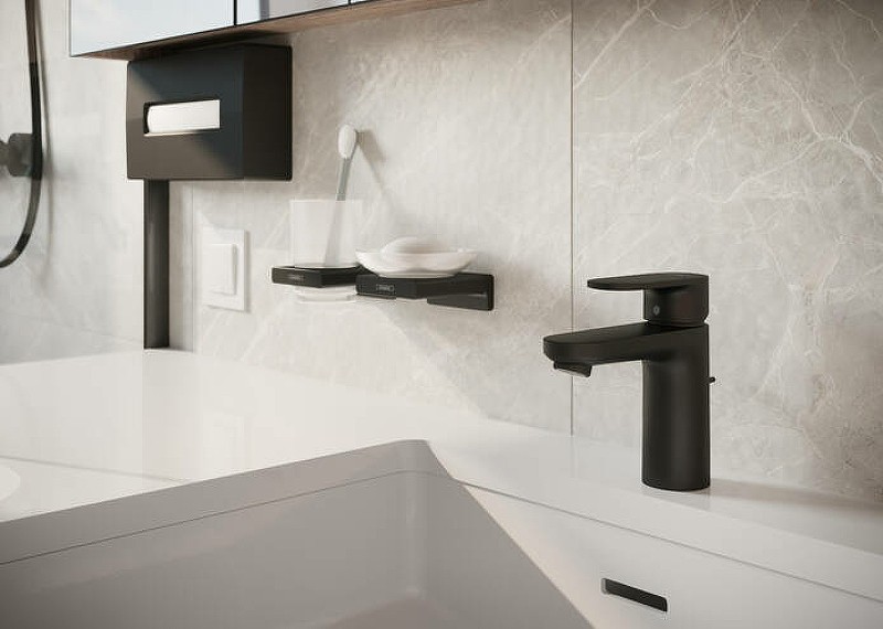 Стакан для зубных щеток Hansgrohe AddStoris 41749670 черный матовый