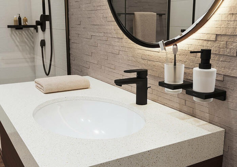 Стакан для зубных щеток Hansgrohe AddStoris 41749670 черный матовый