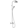 Душевая система Hansgrohe Vernis Blend Showerpipe 200 1jet EcoSmart 26079000 с термостатом Хром