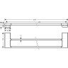 Полотенцедержатель Hansgrohe AddStoris 41743140 двойной Шлифованная бронза