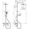 Душевая система Hansgrohe Vernis Shape Showerpipe 240 1jet 26427670 с термостатом