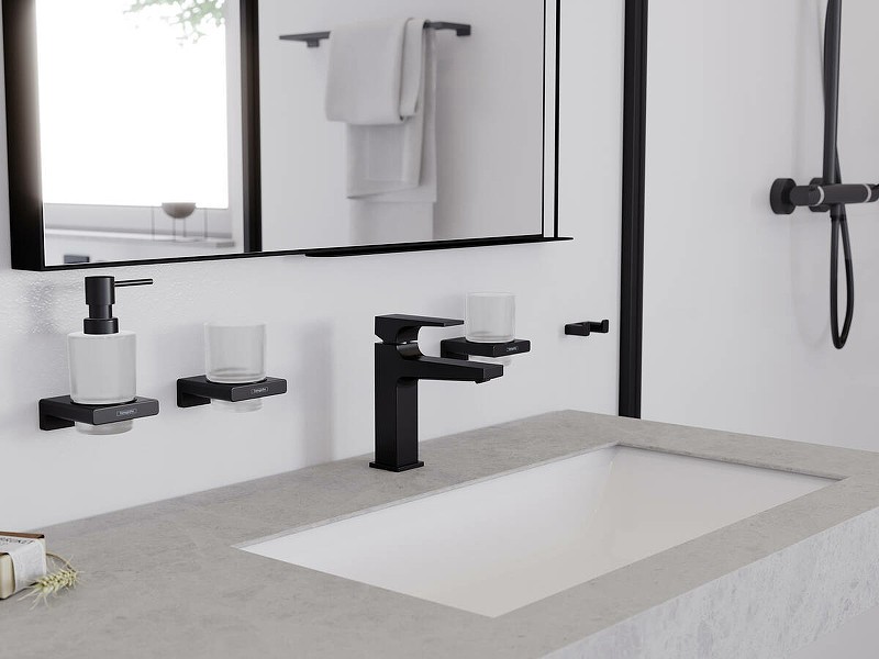 Стакан для зубных щеток Hansgrohe AddStoris 41749140 Шлифованная бронза