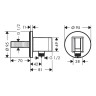 Шланговое подключение Hansgrohe FixFit S 26888340