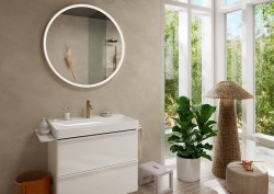 Смеситель для раковины Hansgrohe Tecturis S 73310140 Шлифованная бронза