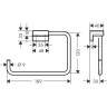Полотенцедержатель Hansgrohe AddStoris 41754000 Хром