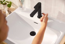 Смеситель для раковины Hansgrohe Rebris S 72517670 черный матовый