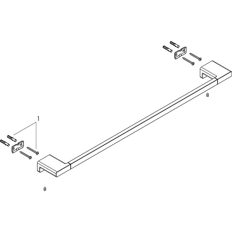 Полотенцедержатель Hansgrohe AddStoris 41747990 Полированное золото