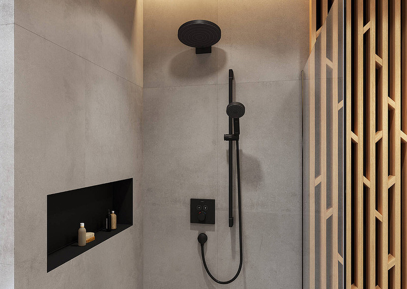 Верхний душ Hansgrohe Pulsify S 260 1jet 24140670 черный матовый