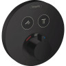 Смеситель для душа Hansgrohe ShowerSelect S 15743670 с термостатом черный матовый