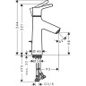 Смеситель для раковины Hansgrohe Talis S 72020000 Хром