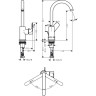 Смеситель для раковины Hansgrohe Rebris S 72536670 черный матовый