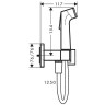 Гигиенический душ Hansgrohe Set HG Bidette 29233000S Хром